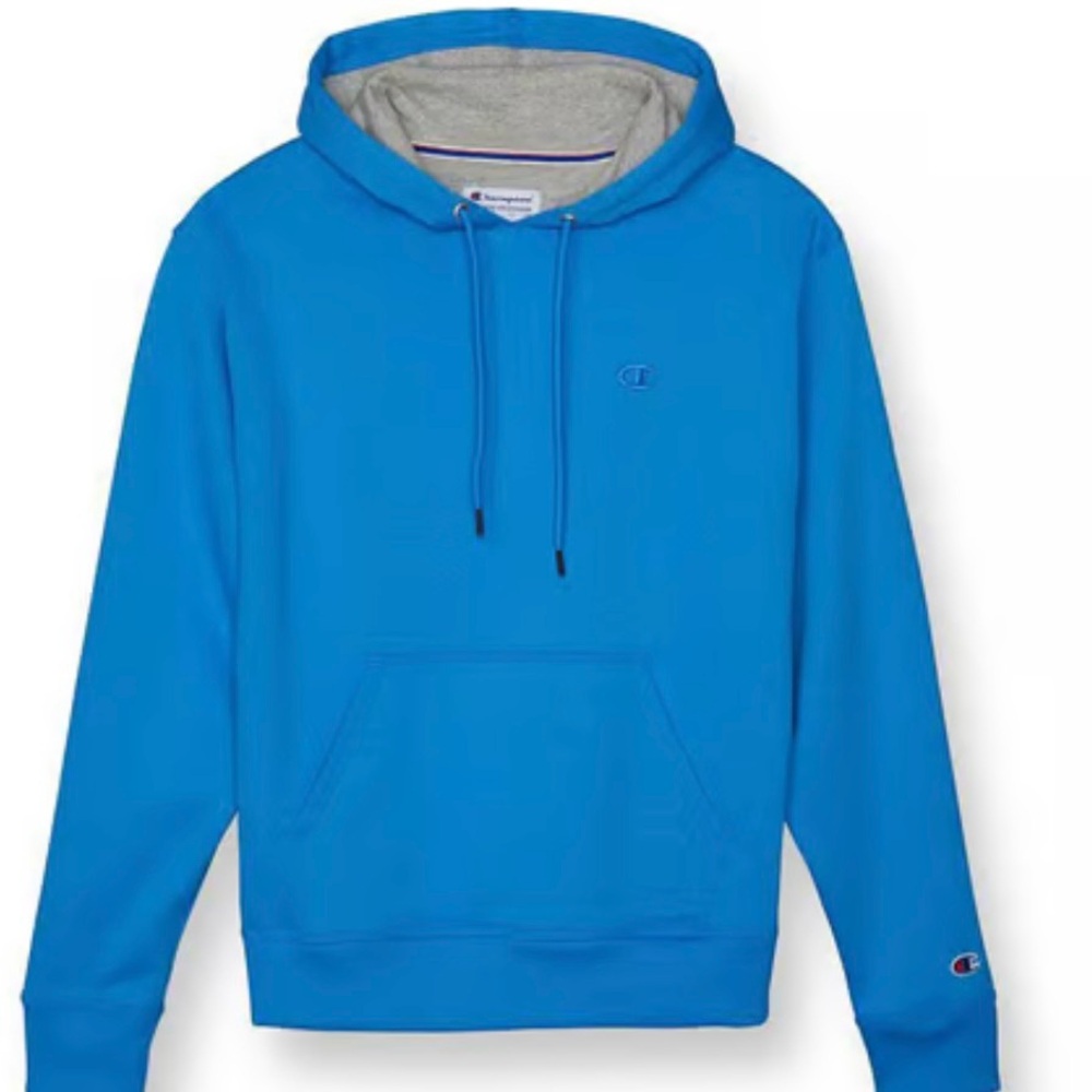 Champion® Powerblend fleece pullover hoodie Blue Jay Men’s Size Small